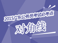 2015年廣東公務(wù)員考試必考點(diǎn)解析-對角線